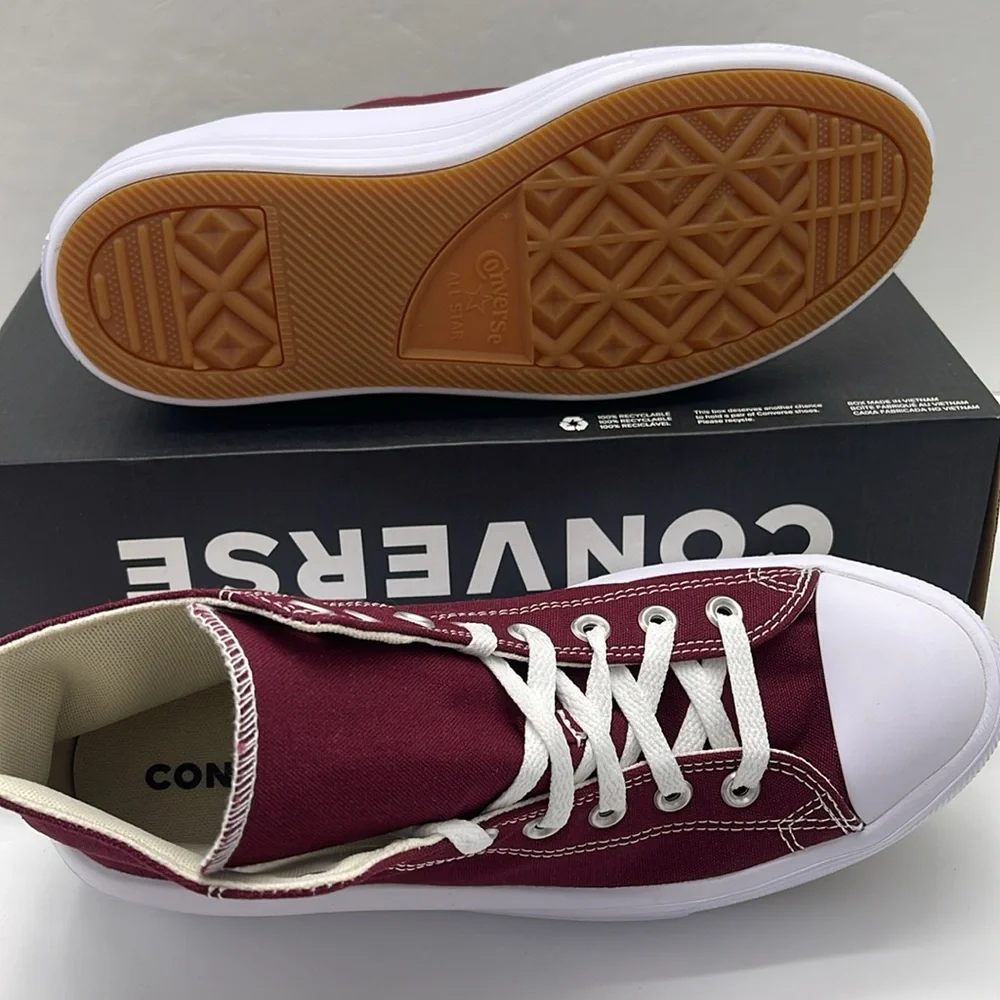 Converse WMNS High-Top Platform Sneakers A02430C CTAS MOVE HI
DARK BEETROOT/WHIT - Picture 3 of 16